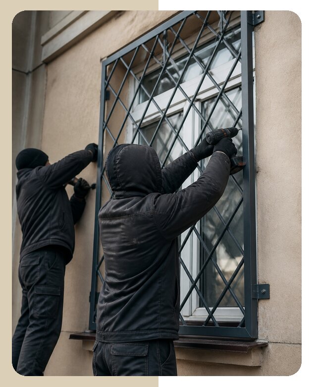 Установка антивандальных решеток на окна в Холмске